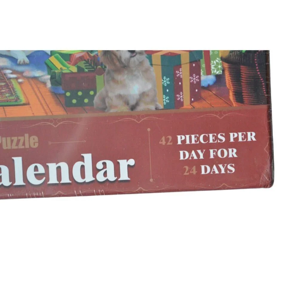 Jigsaw Puzzle Advent Calendar 1008 Pieces Premium Poster Included 42 Pieces Per